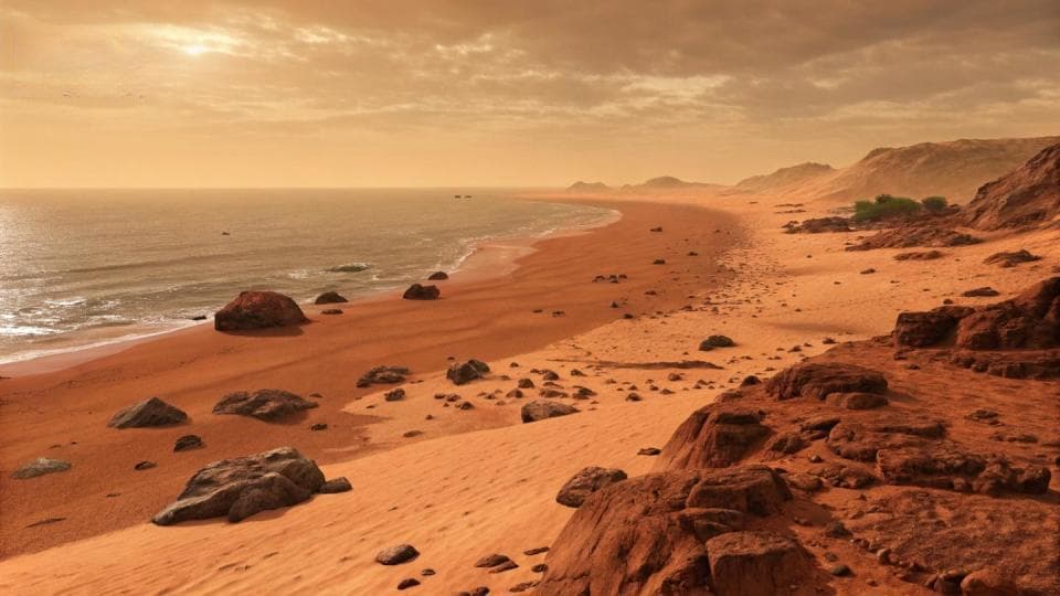 中国"祝融号"数据揭示：火星曾拥有海洋和沙滩