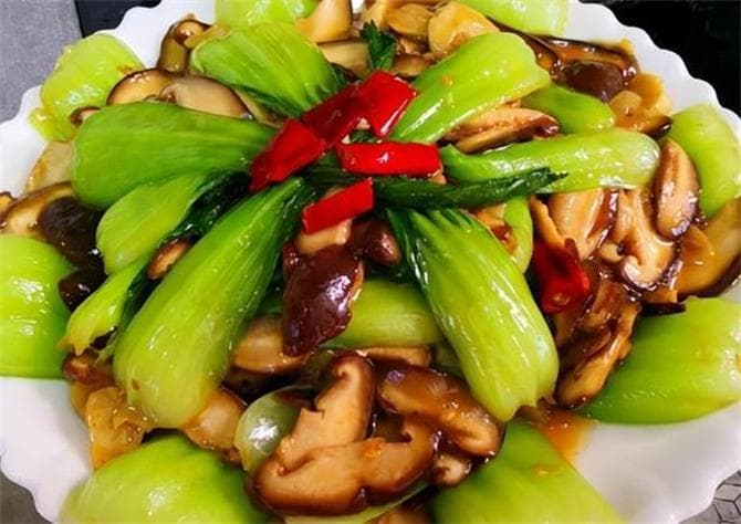 香菇油菜这样做才好吃，鲜香入味，营养下饭真不错