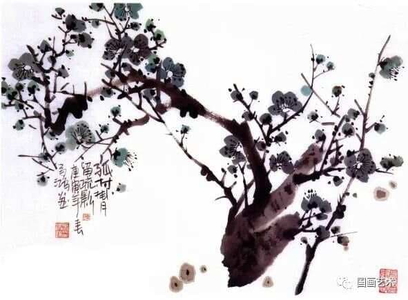零基础画梅宝典！绿、腊、红、白四色梅花步骤，收藏级干货！