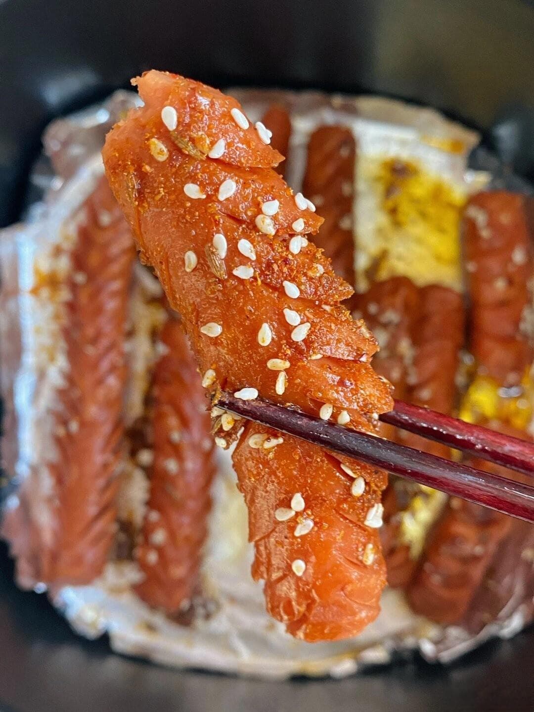 空气炸锅版烤香肠：美味轻松享