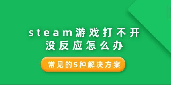 Steam游戏打不开没反应怎么办？5种实用解决方案