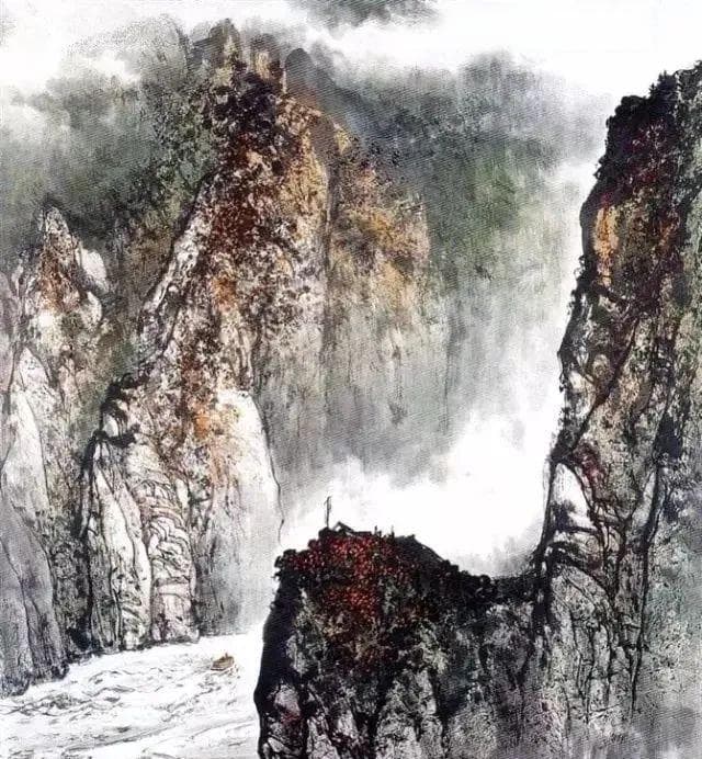 黄纯尧的山水画，这才是高山流水，这才叫大气磅礴