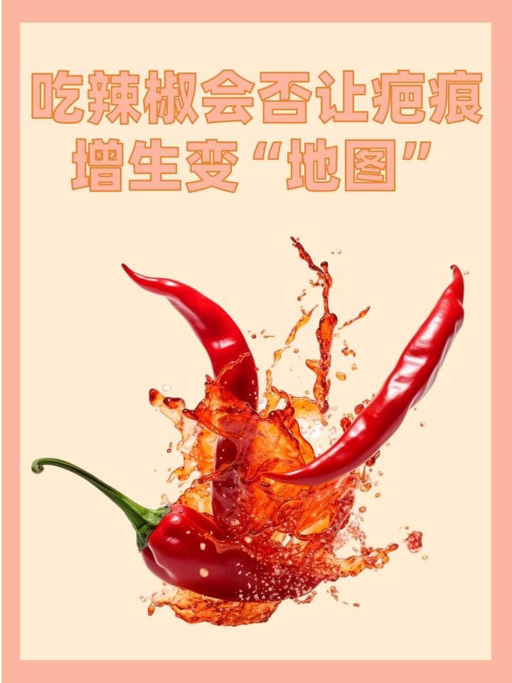 吃辣椒会否让疤痕增生变“地图”？