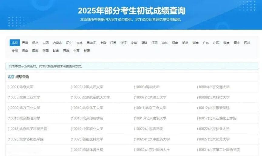 2025考研成绩查询方式汇总（研招网+教育考试院+招生官网+微信+支付宝）
