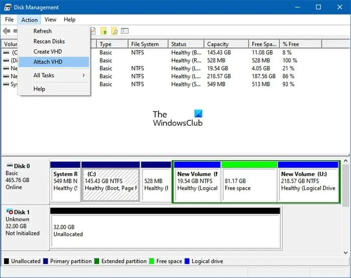如何在 Windows 11/10 中打开 VMDK、VHDX、VHD 文件