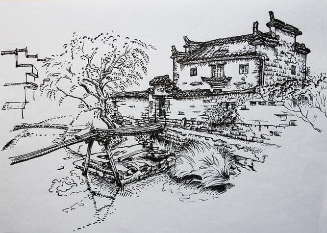 乡村素描：一幅幅田园牧歌的画卷