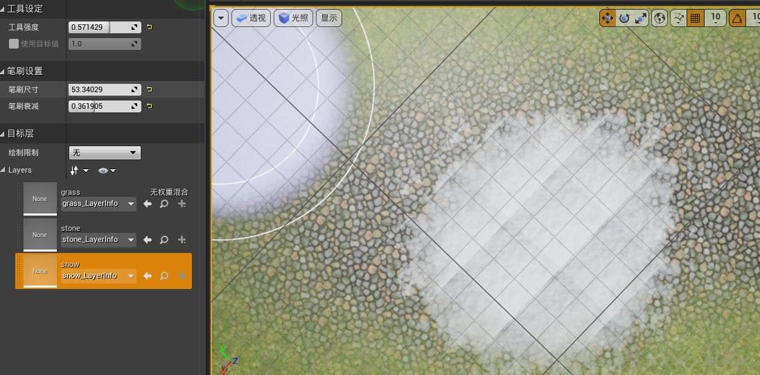 UE地形编辑教程：从创建到材质绘制详解