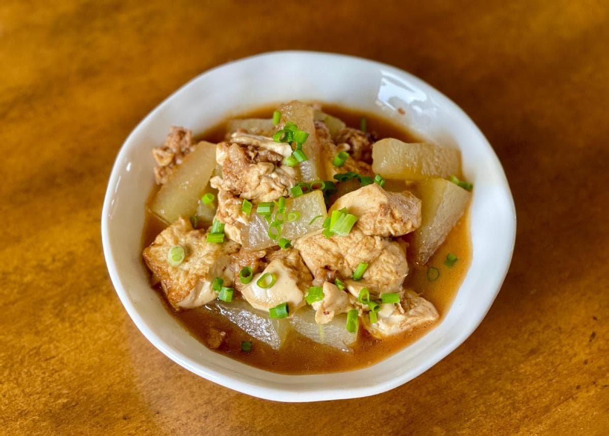 冬瓜烧酿豆腐：清香软糯 清爽鲜甜