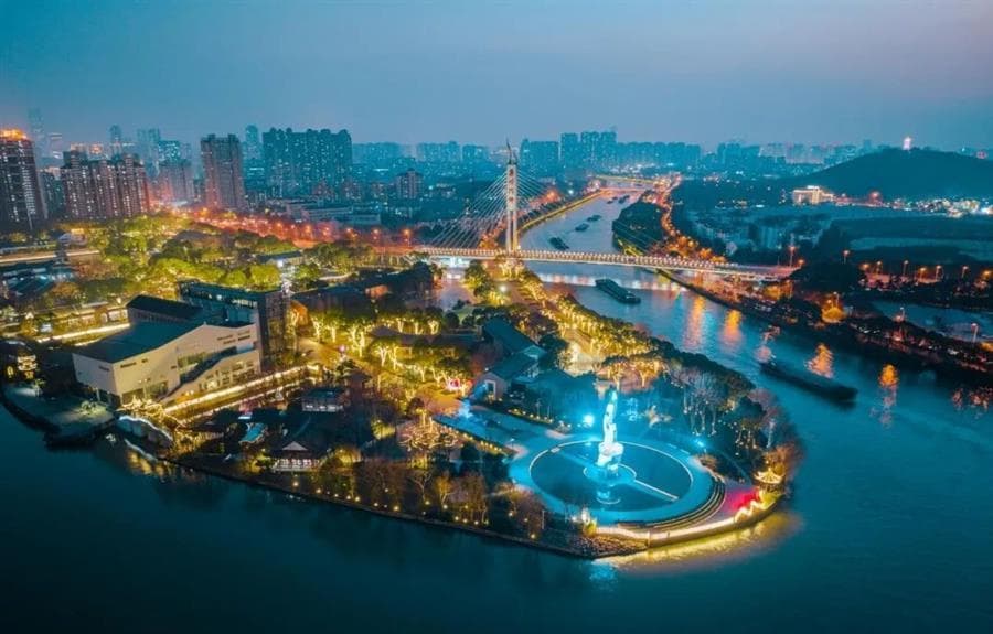 运河公园城市客厅夜景照明设计