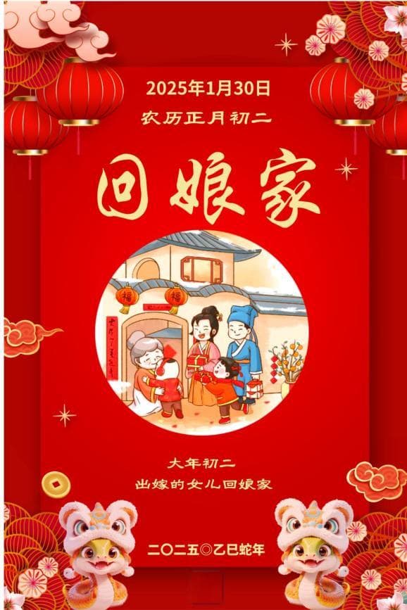 春节传统习俗 | 大年初二 回娘家