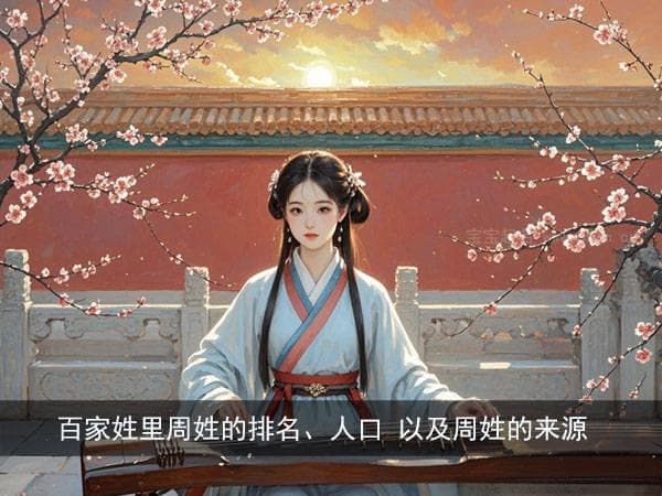 百家姓里周姓的排名、人口 以及周姓的来源