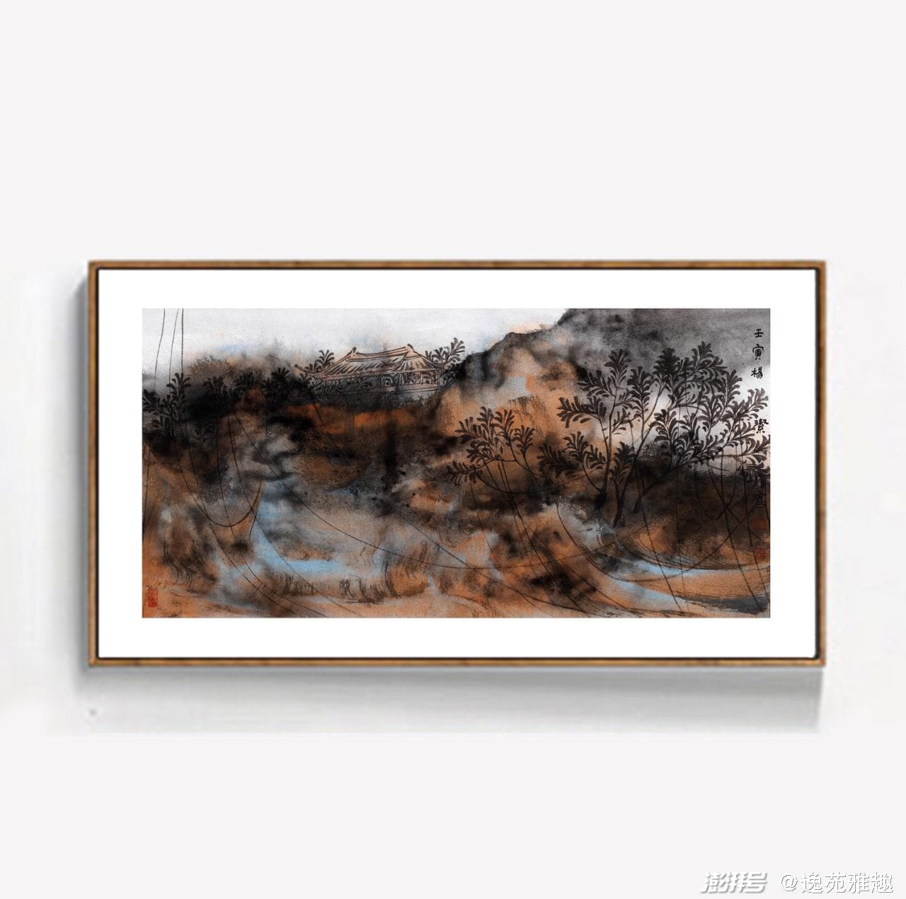 杨洁山水画，墨韵流转，自然与心灵的美妙交融