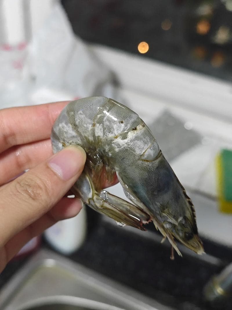买青虾变质了怎么辨别（买的活虾是青绿色的）