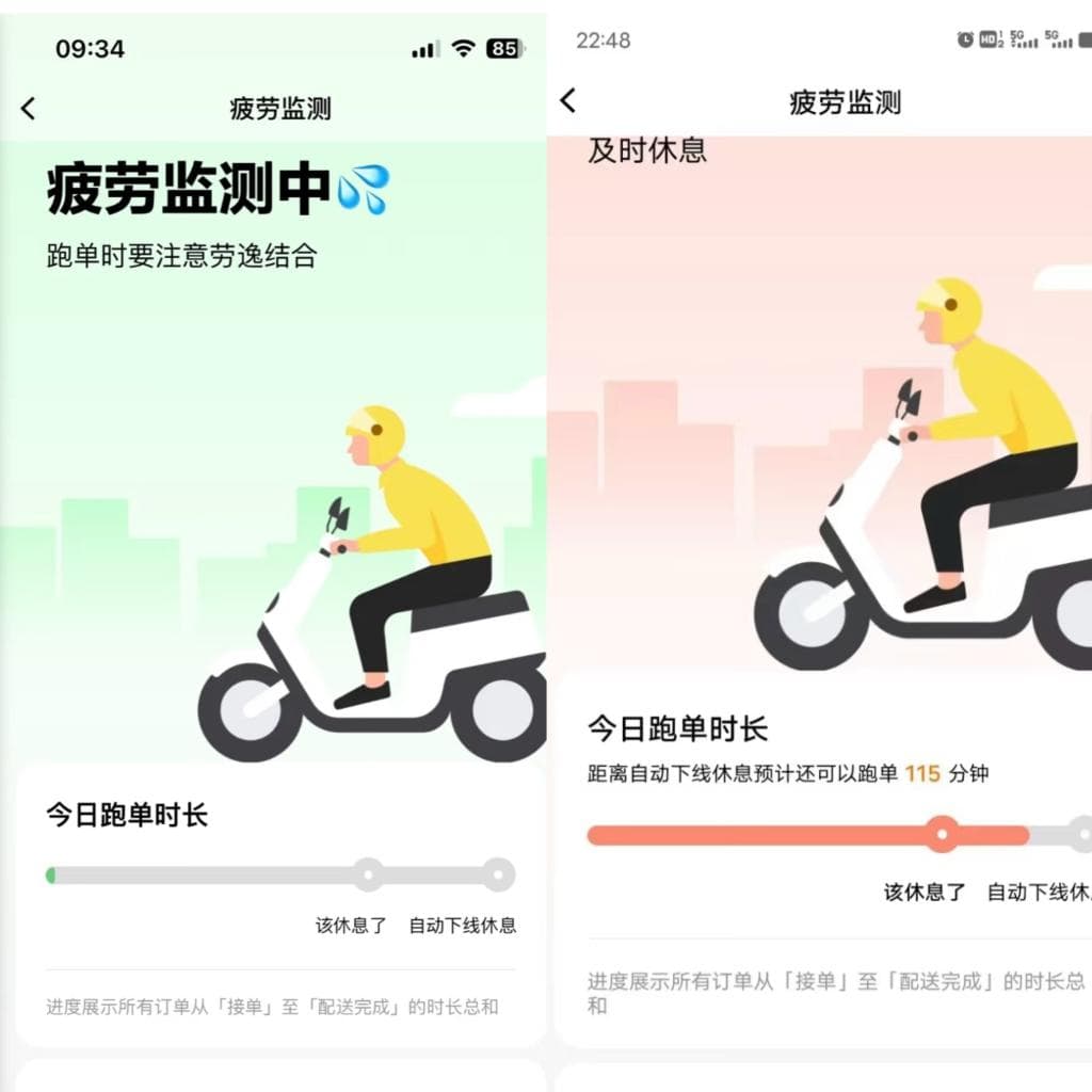 系统开始拒绝过度疲劳：外卖骑手超长时间跑单将被强制休息，效果如何