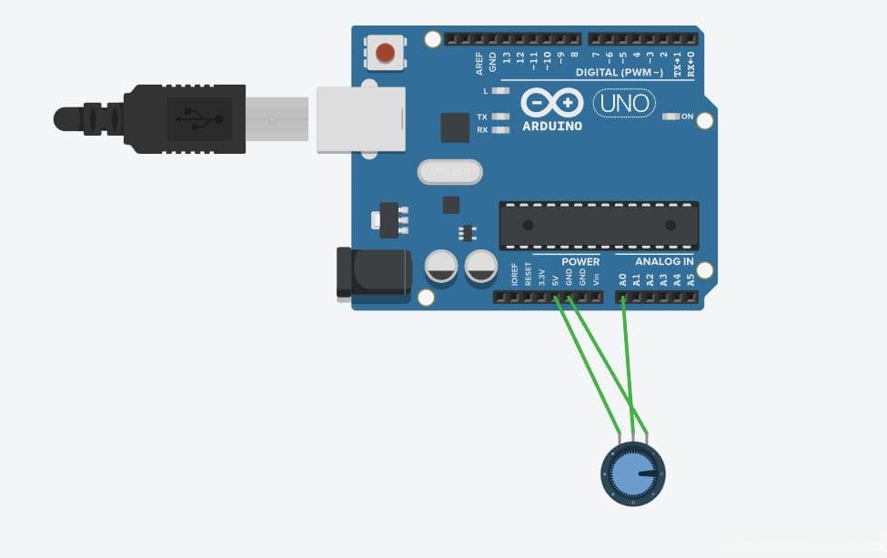 Arduino 第六章：模拟输入和模拟输出（电位器和led灯亮度演示）