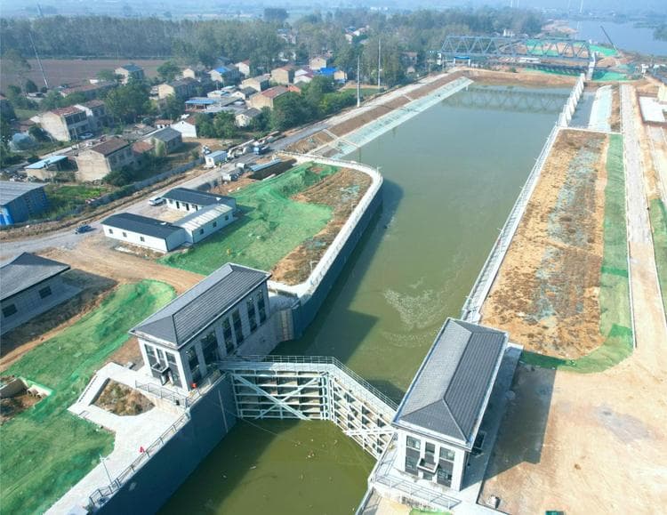 沱浍河航道临涣船闸工程通过验收，皖豫水运通道建设添新动力