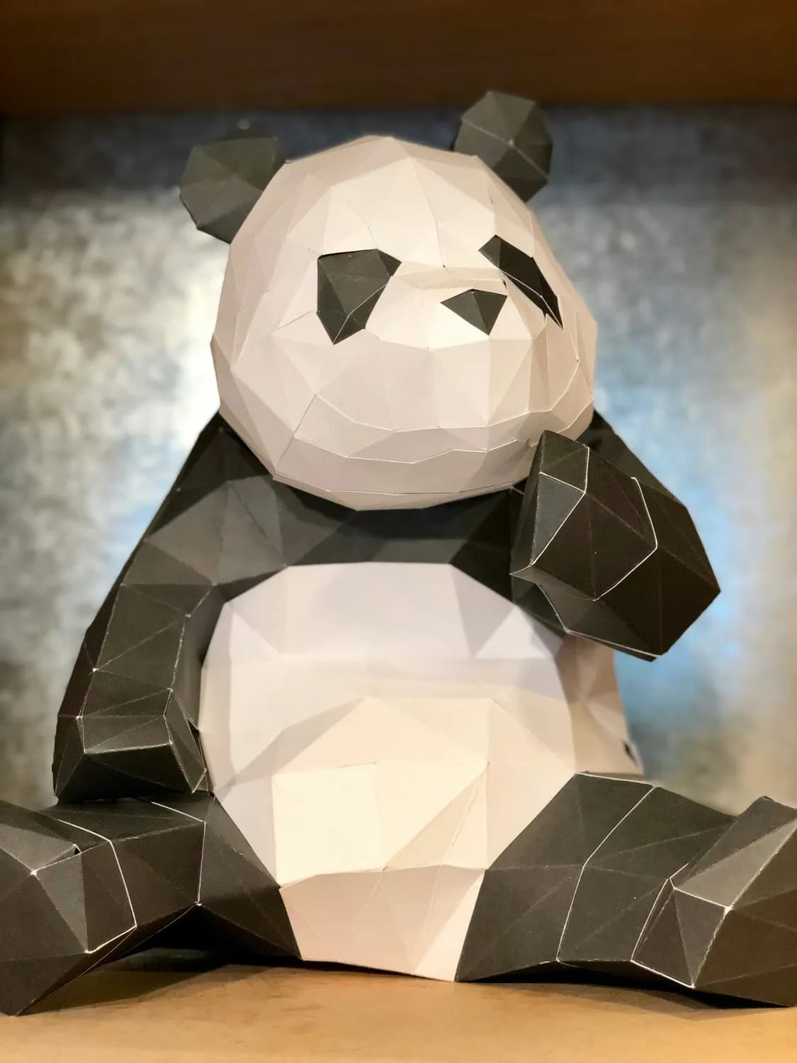 乔迁送礼新宠：几何熊猫摆件
