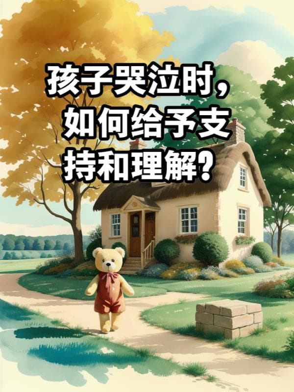 孩子哭泣时，如何给予支持和理解？