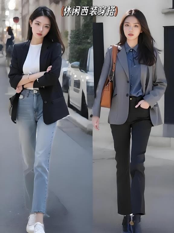 女性如何巧妙搭配西服，多种搭配方案，让你焕发新的时尚魅力！