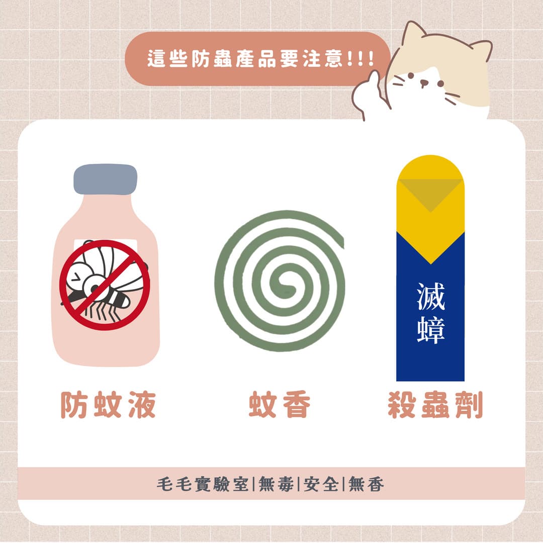 【宠物防蚊指南】这些成分猫狗不能碰！安全防蚊这样做