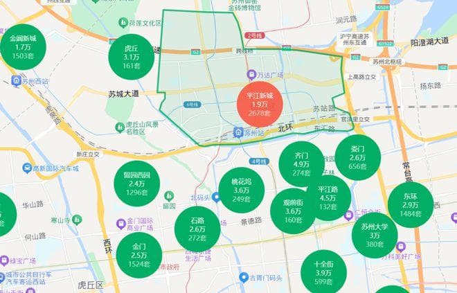 苏州的四大新城，如今都怎么样了？（平江新城篇）