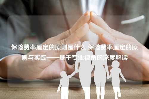 保险费率厘定的原则是什么？专业视角深度解读