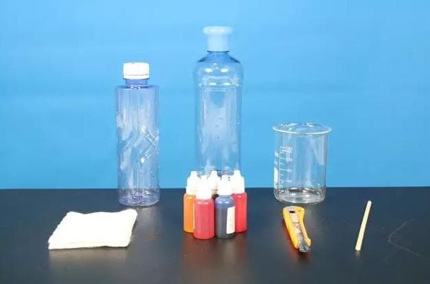 水的小实验：彩虹泡泡龙【水的表面张力】