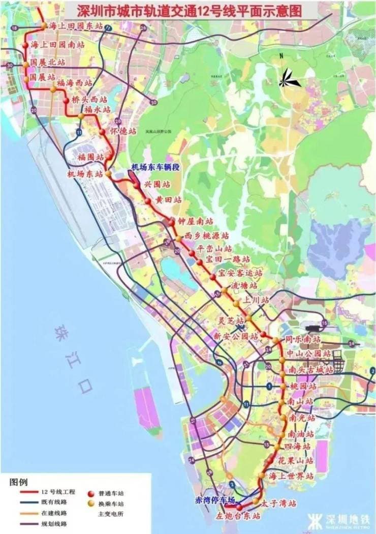 “阳光+新丝路”主题!深圳12号线二期多车站提前曝光