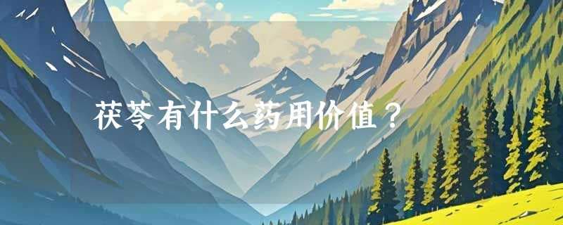 茯苓的药用价值与历史文化