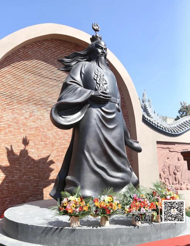 焦作市增添文化新地标 陶祖宁封子塑像揭幕