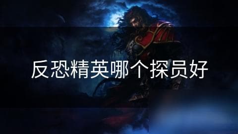 反恐精英哪个探员好