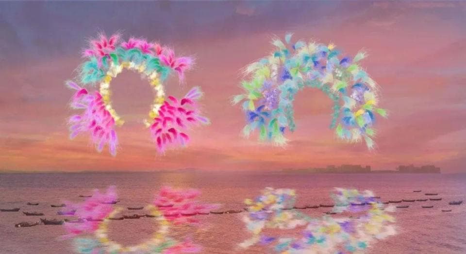 惊艳！蔡国强烟花秀，“嗅”出举世无双的“泉州味道”！