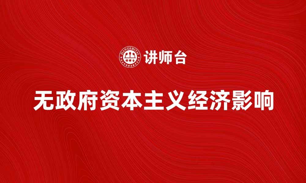 无政府资本主义：理念、实践与经济影响