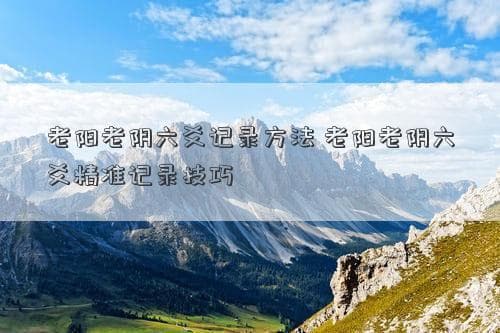 老阳老阴六爻记录方法：古老预测工具的精准记录技巧