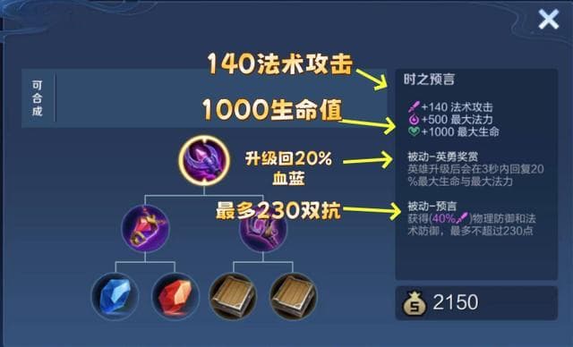 时之预言适合哪些英雄，时之预言叠满提供多少双抗