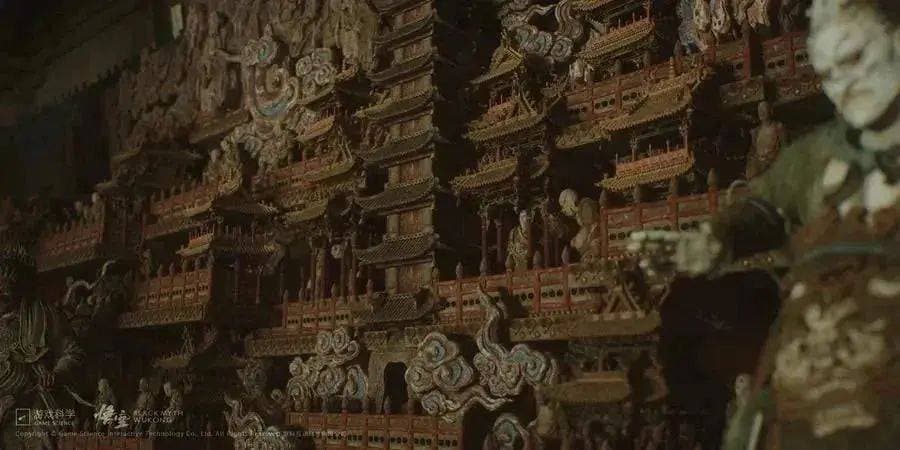 《黑神话：悟空》还原隰县小西天，4%明清彩塑成就"悬塑绝唱"