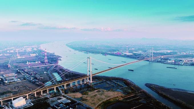 宁扬长江大桥建成通车，南京至扬州实现6分钟跨江互联
