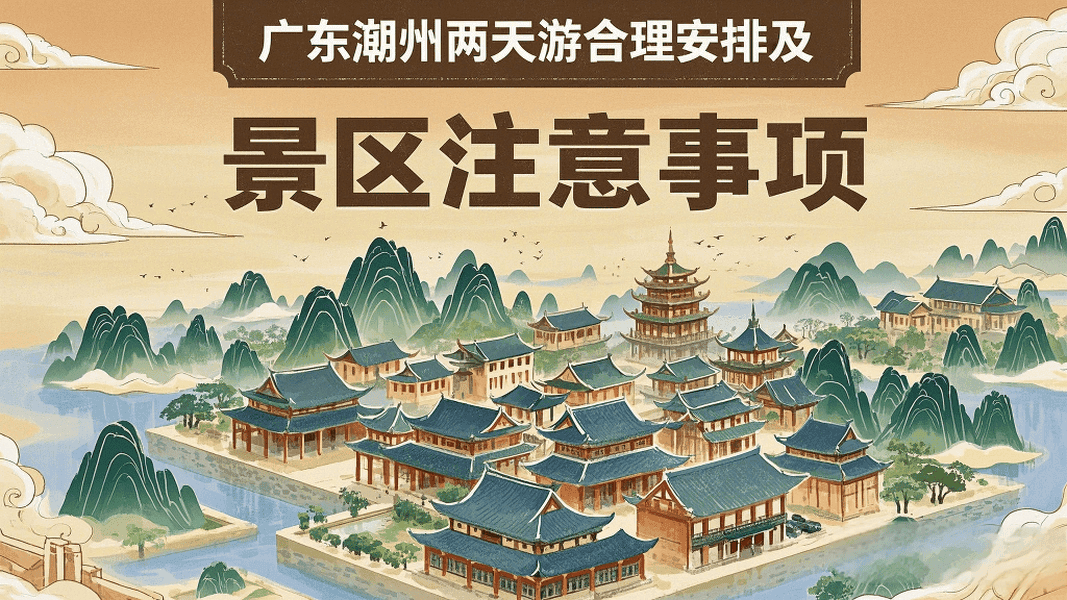 潮州是一座历史文化底蕴深厚的城市，广东潮州两天游合理安排及景区注意事项