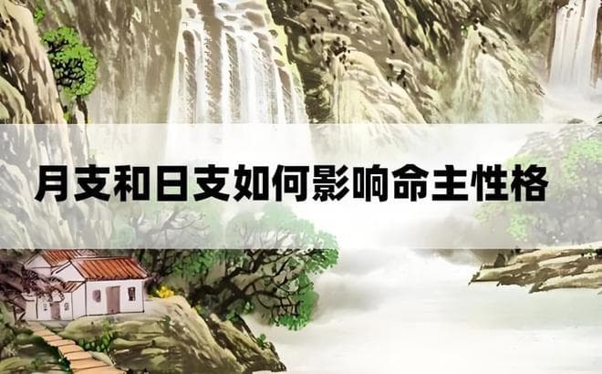 八字“月支”和“日支”是如何影响命主的性格的？