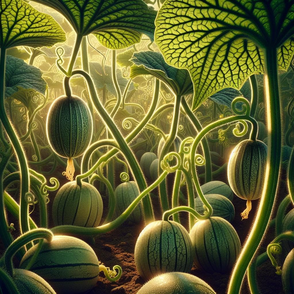 白兰瓜（Cucumis melo）：兰州特产，皮厚汁甜的蜜瓜品种