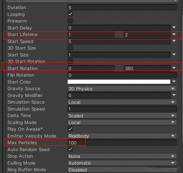 Unity3D粒子系统ParticleSystem完全解析
