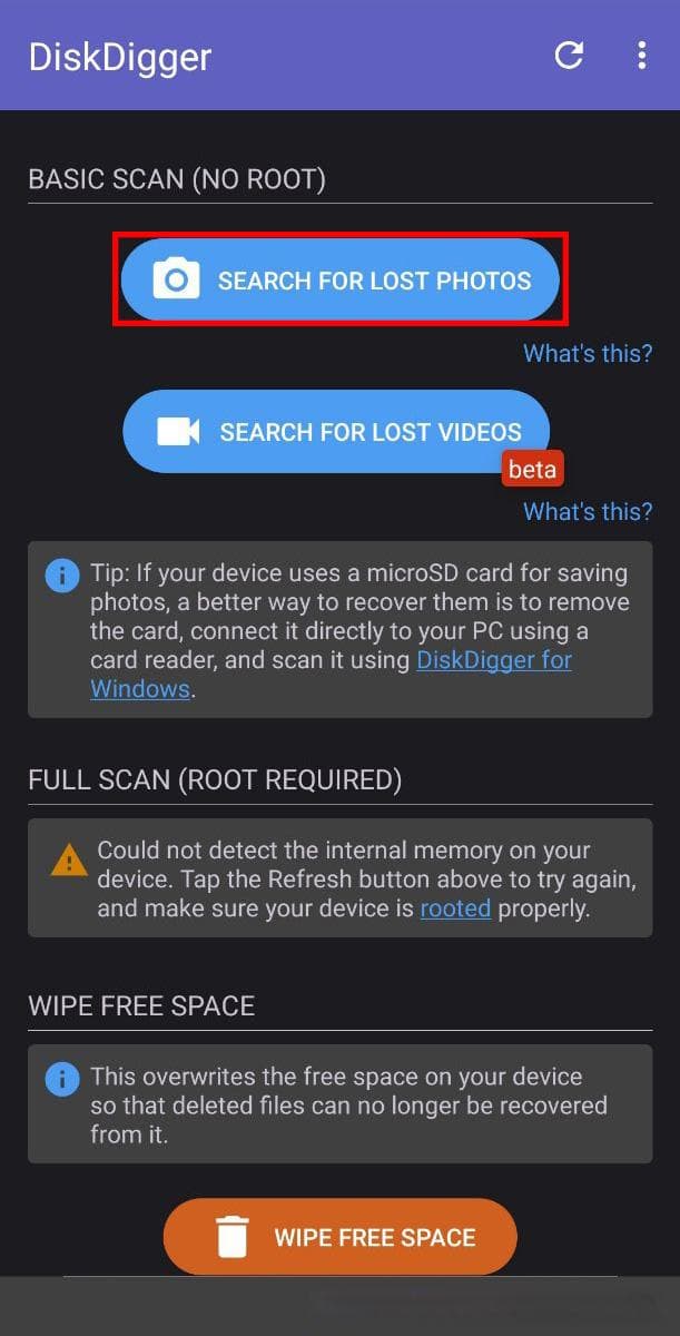 如何从Android SD卡恢复已删除照片
