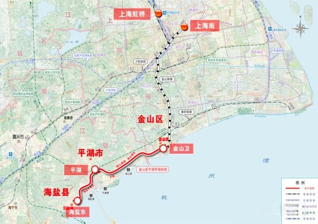 沪平盐铁路新进展：海盐段设两站，1小时可至上海南站