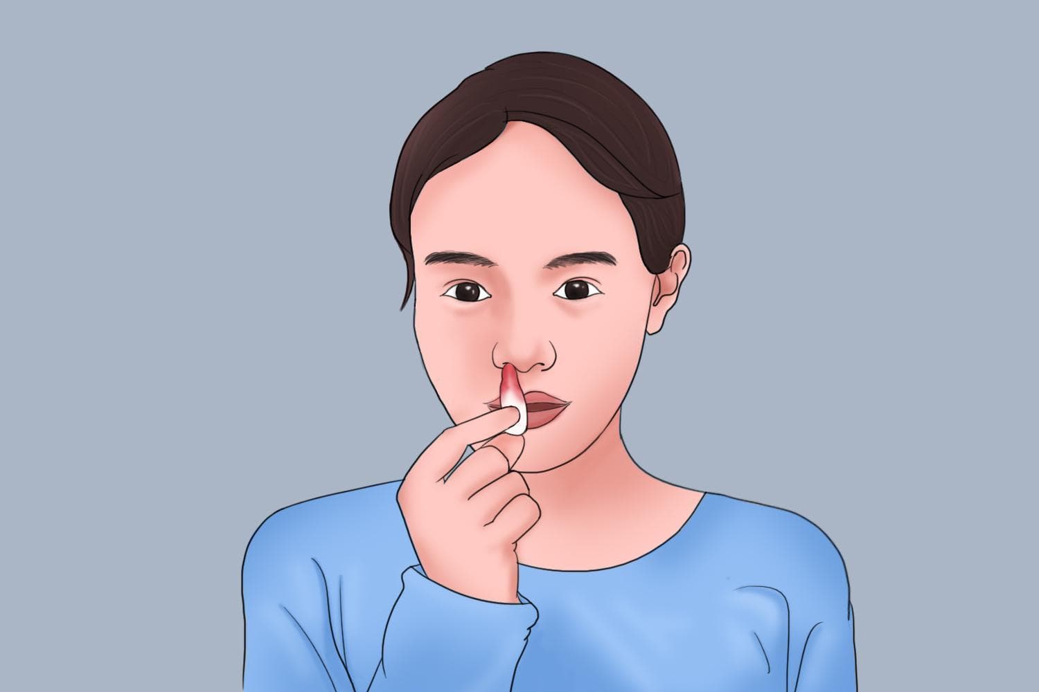 一边流鼻血一边吐血