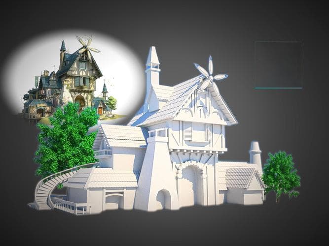 Maya多重实例化子对象：下载3D模型的建模技巧