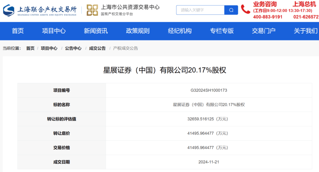 交易成功！4家国资股东，转让这家券商40%股权
