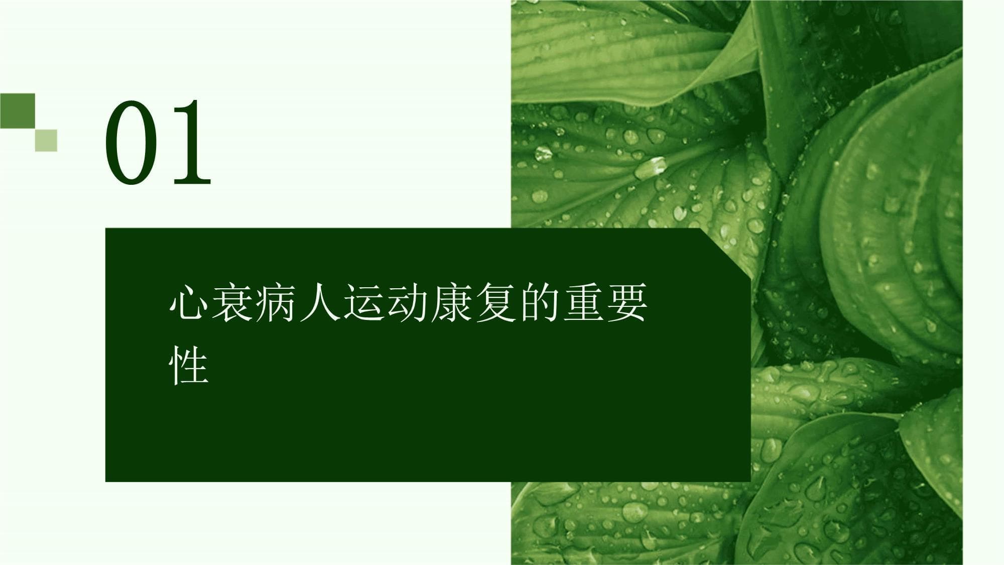 心衰病人运动康复指导
