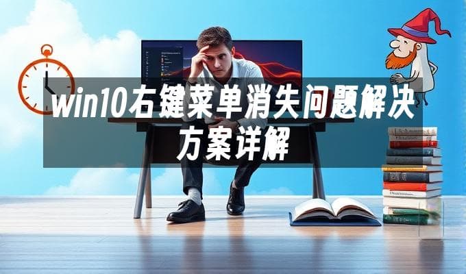 win10右键菜单消失问题解决方案详解