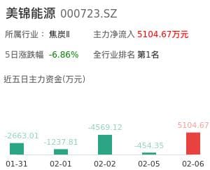 主力资金撤离美锦能源，氢能源项目延期引发担忧