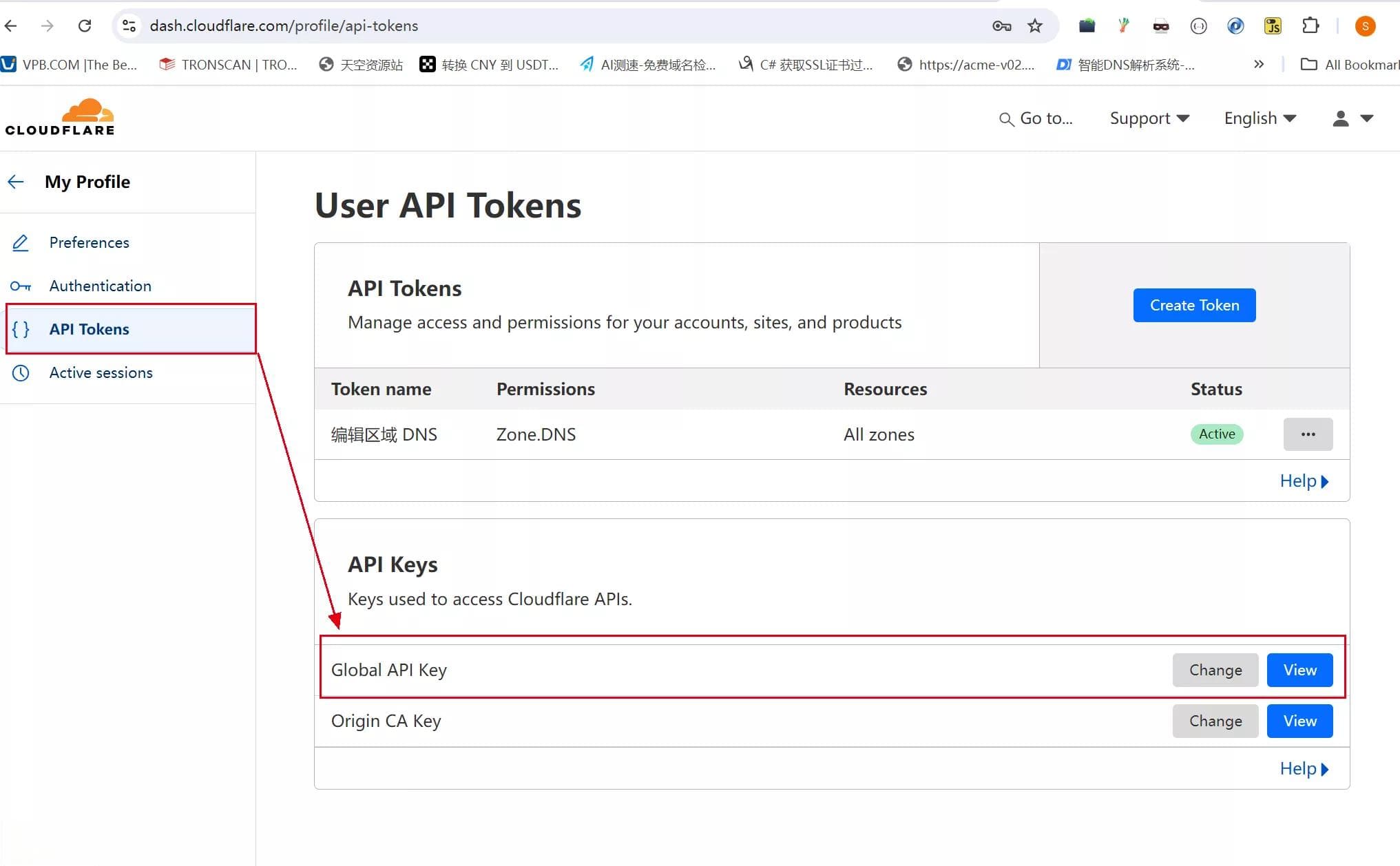如何获取 Cloudflare 全局 API Token：完整步骤指南